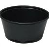 Portionsbæger Abena Cater-Line - 3,3cm Ø7,4cm 92 ml 100 ml sort PP - 2500 stk