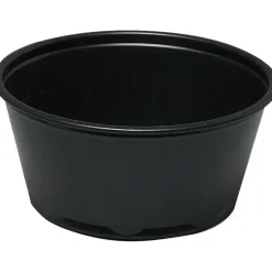 Portionsbæger Abena Cater-Line - 3,3cm Ø7,4cm 92 ml 100 ml sort PP - 2500 stk