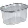 Portionsbæger ABENA Cater-Line 80 ml klar RPET med hængslet låg - 1000 stk