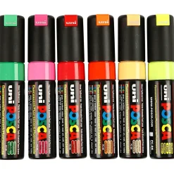 POSCA marker set med 6 markere - 8 mm i forskellige farver PC-8K