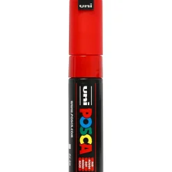 Posca Marker stregtykkelse: 8 mm PC-8K red broad 1 stk