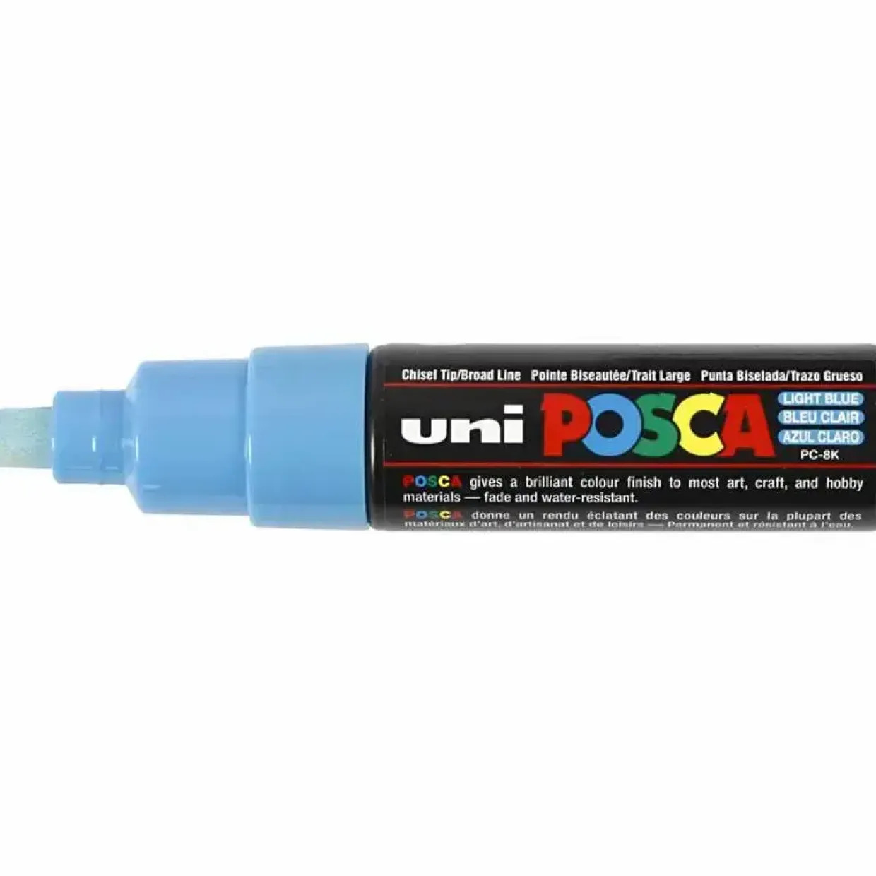 Posca Marker stregtykkelse: 8 mm PC-8K light blue broad 1 stk