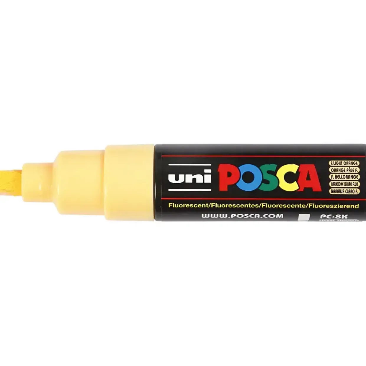 Posca Marker stregtykkelse: 8 mm PC-8K fluo light orange broad 1 stk