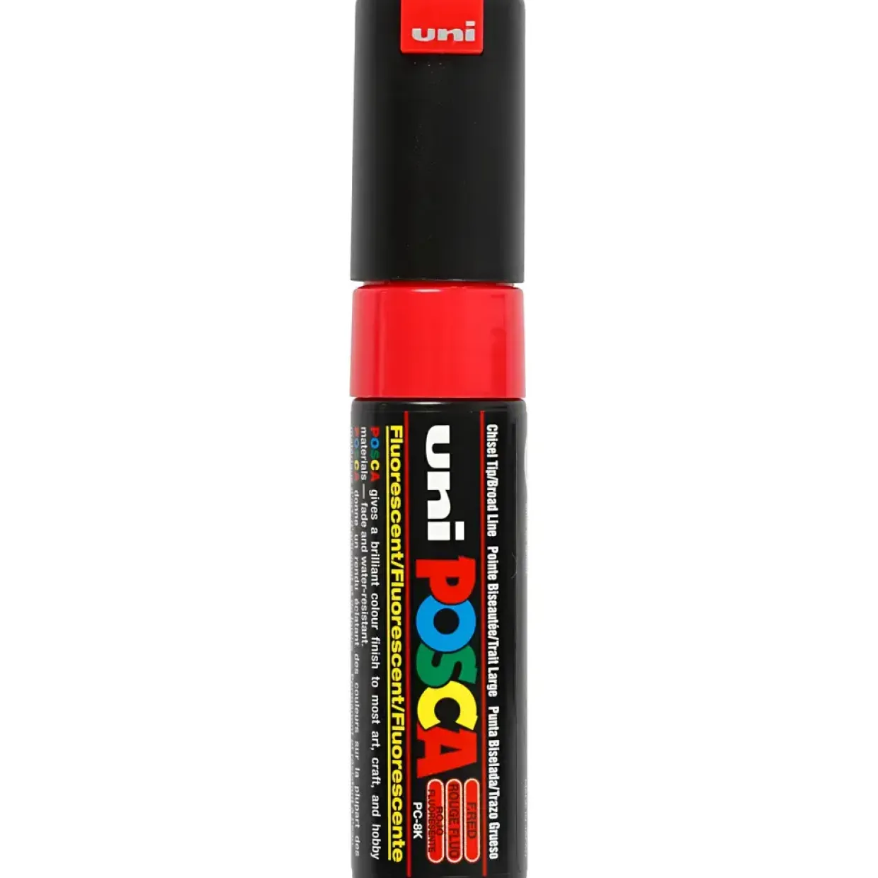 Posca Marker stregtykkelse: 8 mm PC-8K fluo red broad 1 stk