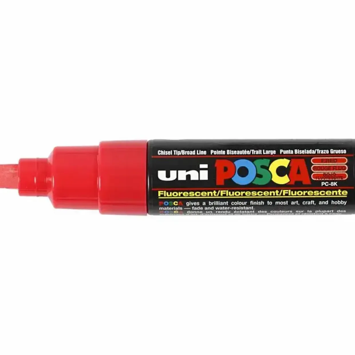 Posca Marker stregtykkelse: 8 mm PC-8K fluo red broad 1 stk