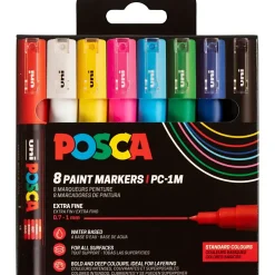 Posca Tusch, nr. PC-1M, streg 0,7 mm, extra-fine, ass, 8 stk./ 1 stk.