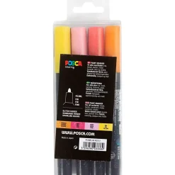 Posca Tusch, nr. PC-3M, streg 0,9-1,3 mm, fine, glitterfarver, ass, 4 stk./ 1 stk.