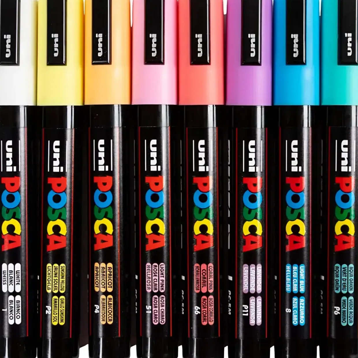 Posca Tusch, nr. PC-5M, streg 2,5 mm, medium, ass, 8 stk./ 1 stk.