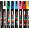 Posca tusser sæt med 8 tusser 2,5 mm PC-5M standard farver