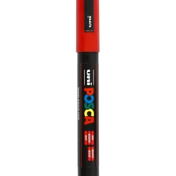Posca tusser, stregtykkelse: 2,5 mm, PC-5M , red, medium, 1stk.