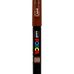 Posca tusser, stregtykkelse: 0,7 mm, PC-1M , brown, extra-fine, 1stk.