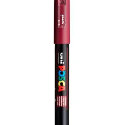 Posca tusser, stregtykkelse: 0,7 mm, PC-1M , dark red, extra-fine, 1stk.