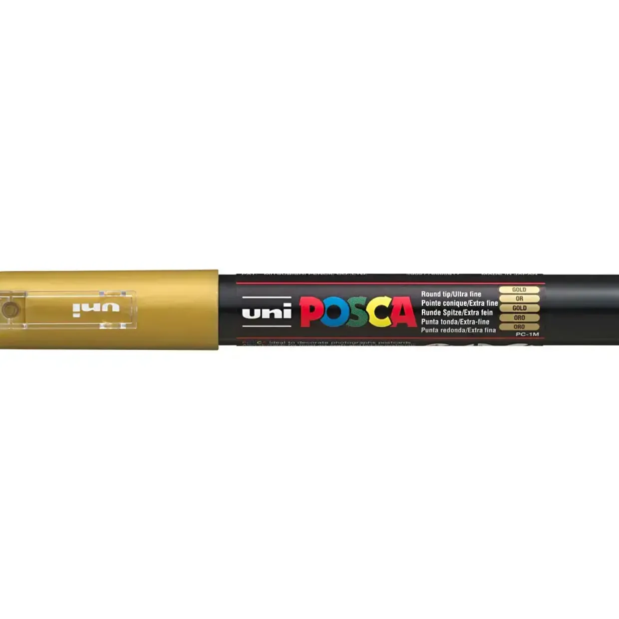 Posca tusser stregtykkelse: 0,7 mm PC-1M gold - extra-fine