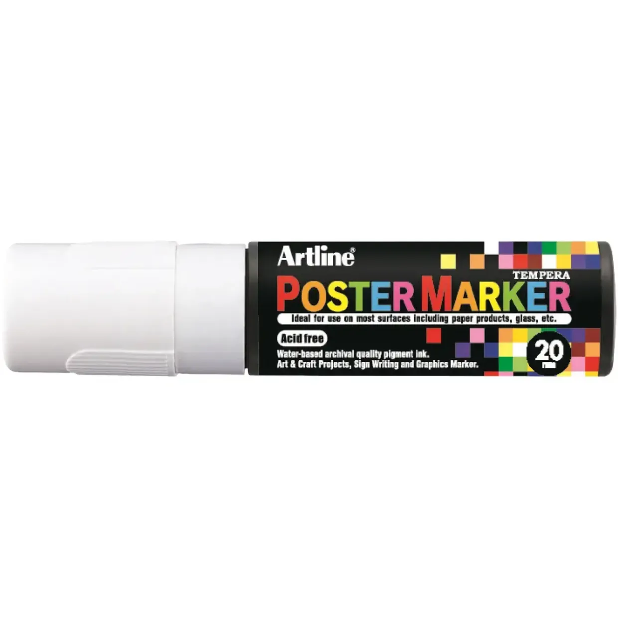 Poster Marker Artline 20 hvid - Køb minimum 6 stk.