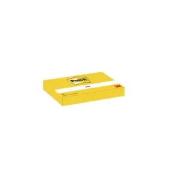 Post-it blok 653 Canary gul 38x51mm 100bl 3M 12 stk