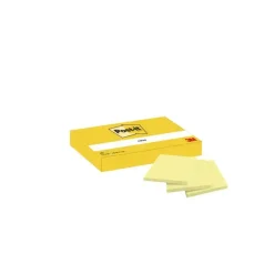 Post-it blok 653 Canary gul 38x51mm 100bl 3M 12 stk