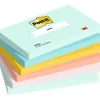 Post-it notes 76 mm x 127 mm 100 ark pr. blok - 6 blokke pr. pakke Beachside farvekollektion