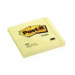 Post it notes 3M 654 Notes 76x76 gul (12)