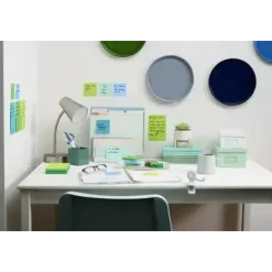 Post-it® Super Sticky Notes 76 mm x 76 mm 90 ark pr. blok - 5 blokke pr. Oasis farvekollektion