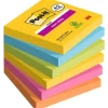 Post-it® Super Sticky Notes 76 mm x 76 mm 90 ark pr. blok - 6 blokke pr. Carnival farvekollektion