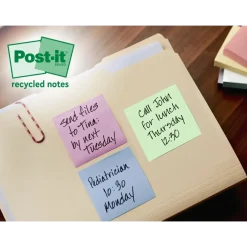 Post-it Super Sticky Recycle Assorteret 76x76mm 14+4blk - 8 stk