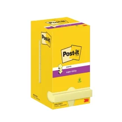 Post-it Super Sticky z-notes Canarygul 76x76mm 12blk/pak