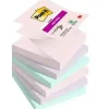 Post-it® Super Sticky Z-Notes 76 mm x 76 mm 90 ark pr. blok - 6 blokke pr. Soulful farver