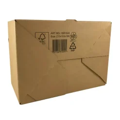 Postæske - FEFCO 0701 - 213x153x109 mm - 1-lags E-flute - Brun - 20 stk