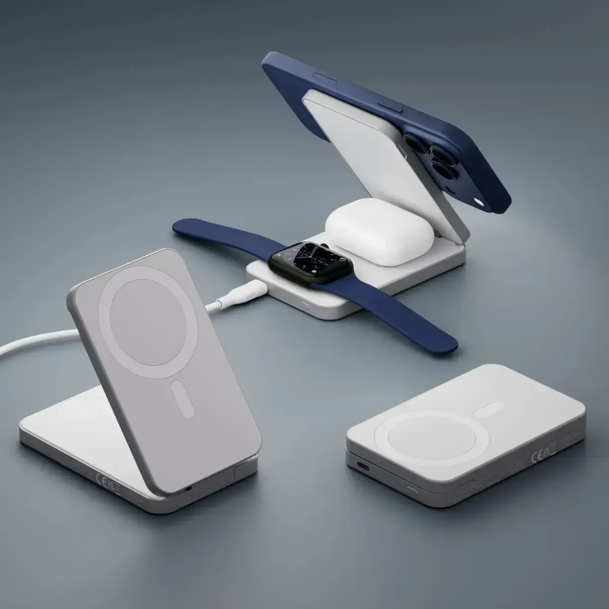 Power Bank - Dbramante1928 re-charge - 8K WL - 3in1 - Qi1.3 Hvid