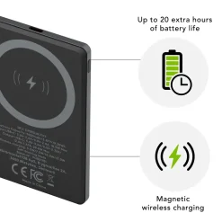 Power Bank - Dbramante1928 re-charge - 5K Trådløs v2 - Grå