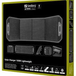 Powerbank med solceller - Sandberg 100W Lightweight