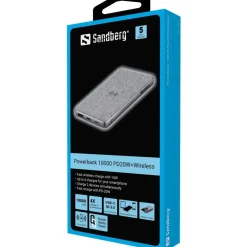 Powerbank Sandberg 10000 PD20W+Wireless