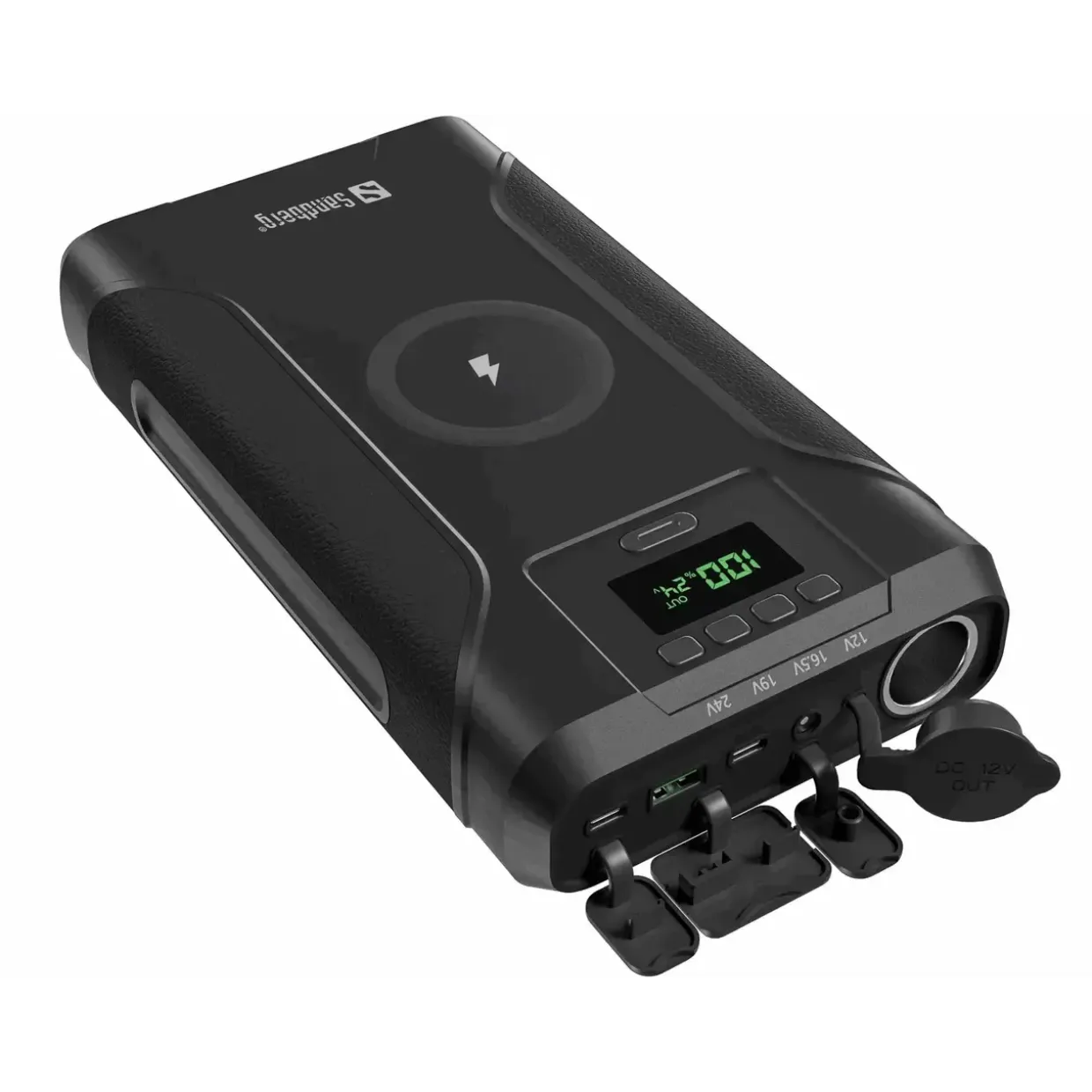 Powerbank, Sandberg Survivor 7in1 76800, sort