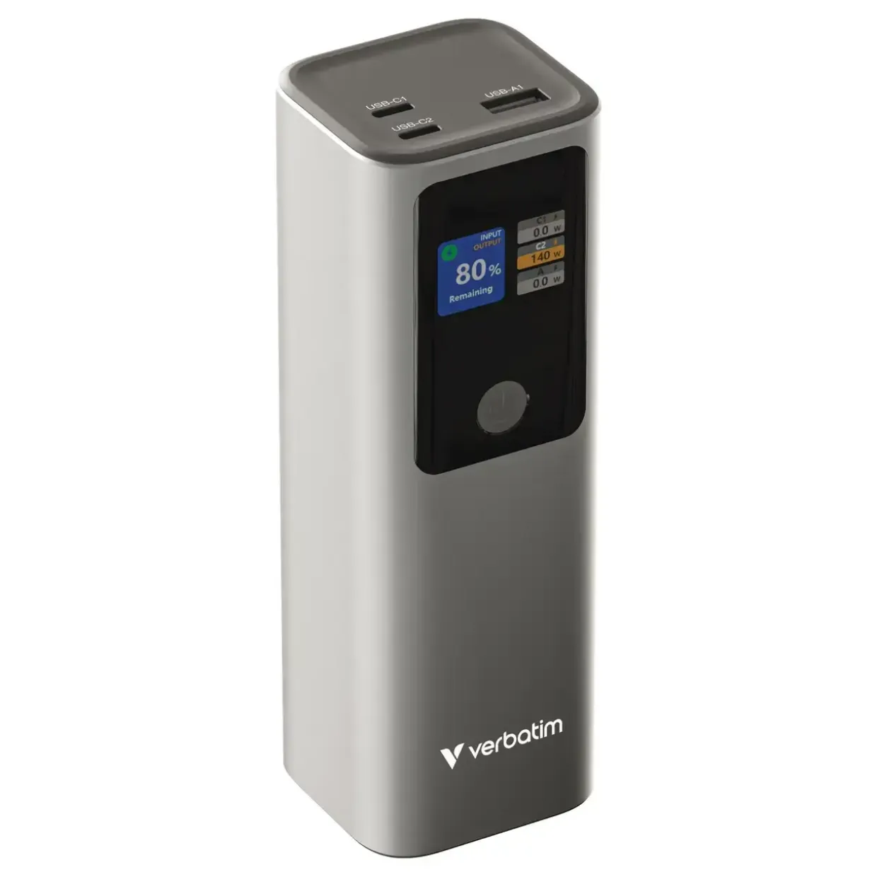 Powerbank, Verbatim, Charge 'n' Go Power Bank 27000mAh 183W, grå