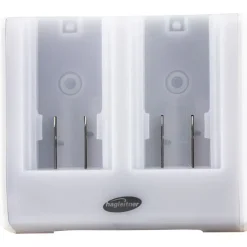Powerstation, Hagleitner, 4,4x14,7x12,6cm, hvid, plast, oplader op til 2 batterier, uden kabel
