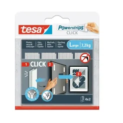 Powerstrips - Tesa - CLICK 4 x 2 L - 10 stk