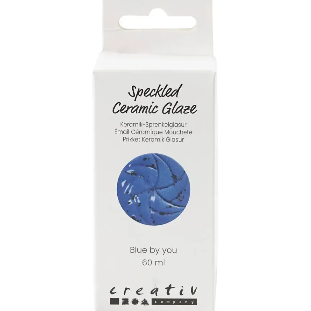 Prikket Keramikglasur, 999-1060 °C, dækkende, Blue by You, 60 ml/ 1 ds.
