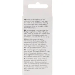 Prikket Keramikglasur, 999-1060 °C, dækkende, Blue by You, 60 ml/ 1 ds.