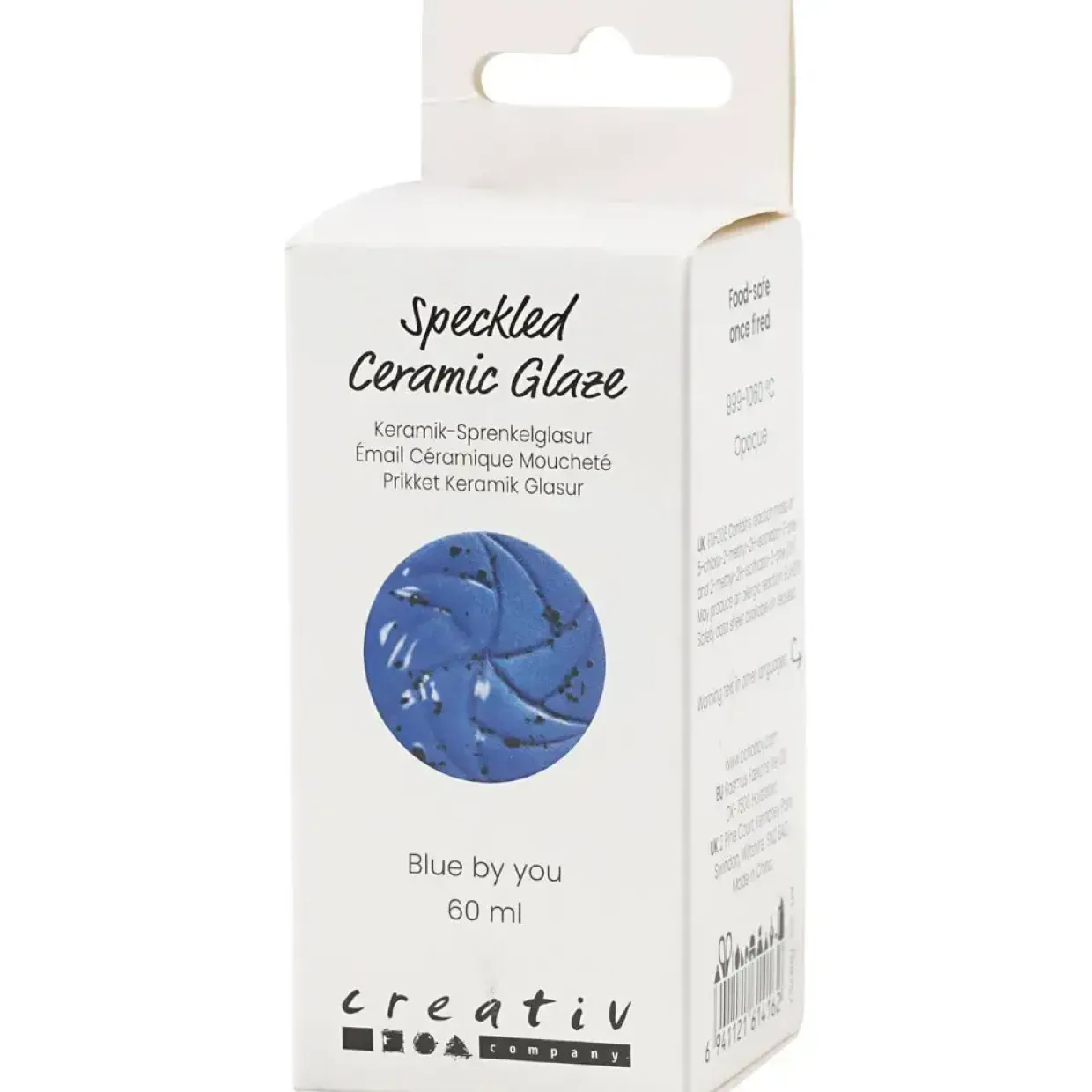 Prikket Keramikglasur, 999-1060 °C, dækkende, Blue by You, 60 ml/ 1 ds.