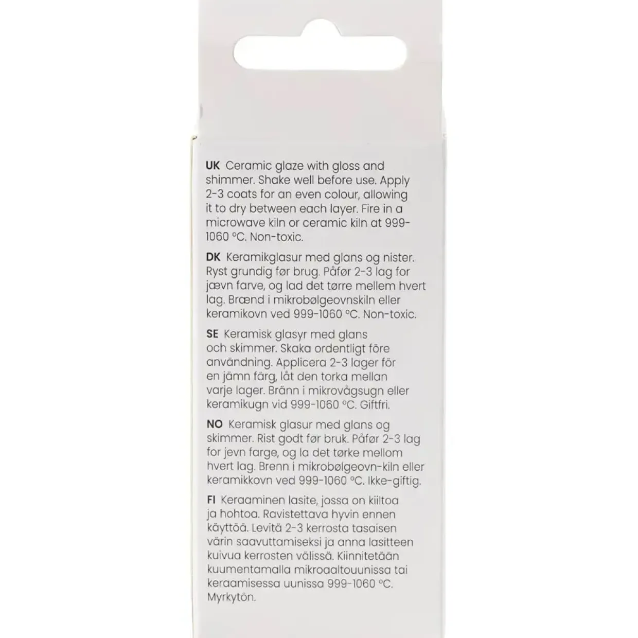Prikket Keramikglasur, 999-1060 °C, dækkende, Tusk Tusk, 60 ml/ 1 ds.