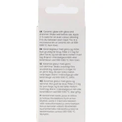 Prikket Keramikglasur, 999-1060 °C, dækkende, Yellow Haze, 60 ml/ 1 ds.