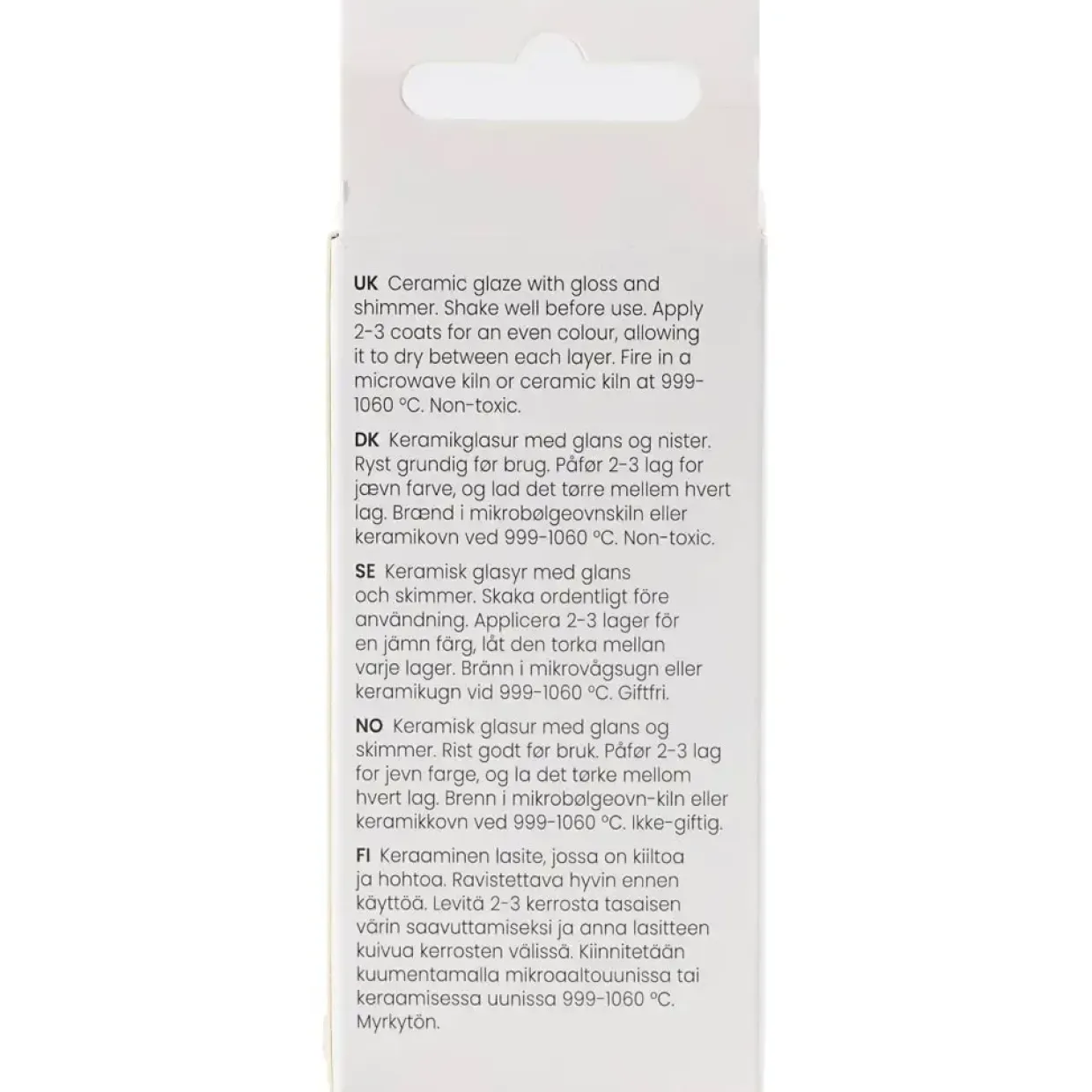 Prikket Keramikglasur, 999-1060 °C, dækkende, Yellow Haze, 60 ml/ 1 ds.