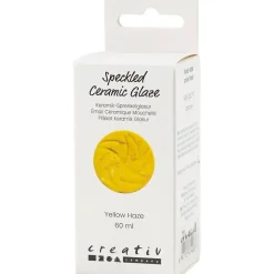 Prikket Keramikglasur, 999-1060 °C, dækkende, Yellow Haze, 60 ml/ 1 ds.