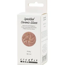 Prikket Keramikglasur, 999-1060 °C, dækkende, Pinky, 60 ml/ 1 ds.