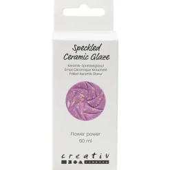 Prikket Keramikglasur, 999-1060 °C, dækkende, Flower Power, 60 ml/ 1 ds.