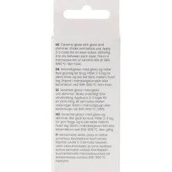 Prikket Keramikglasur, 999-1060 °C, dækkende, Flower Power, 60 ml/ 1 ds.