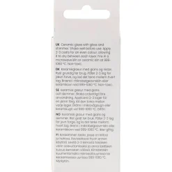 Prikket Keramikglasur, 999-1060 °C, dækkende, Tutto Nero, 60 ml/ 1 ds.