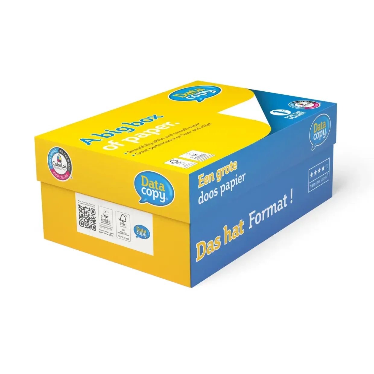 Printerpapir Data Copy 80g A3 500 ark - 3 pakker