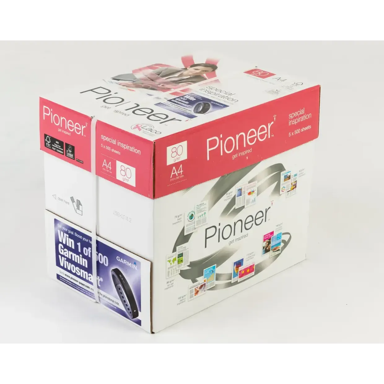 Printerpapir - Pioneer - A4 - 80 g/m² - Hvid - 2500 ark