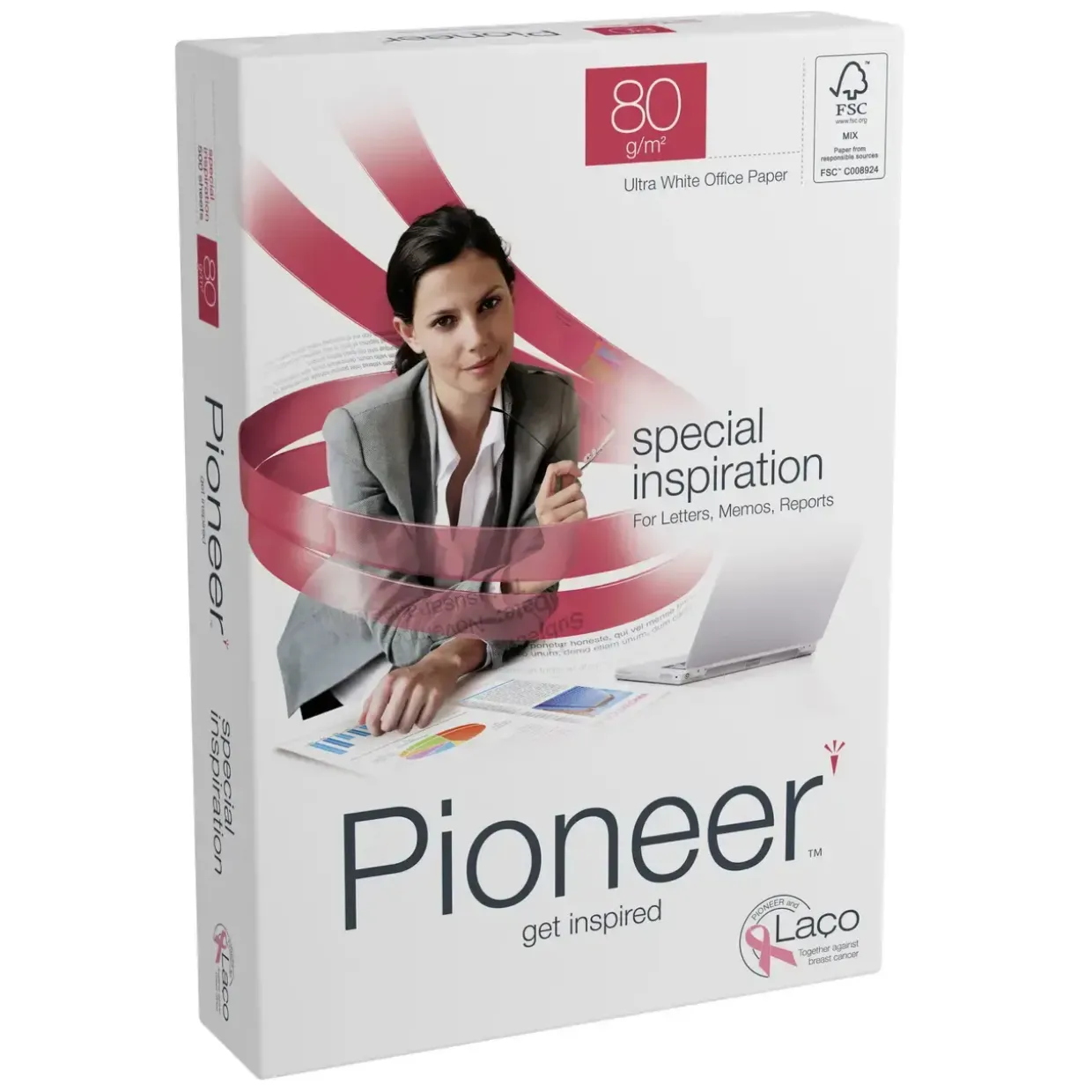 Printerpapir - Pioneer - 80 gram - A4 - 4 huller - 500 ark